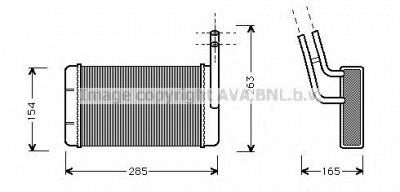 AVA QUALITY COOLING fd6163 -  Теплообменник, отопление салона